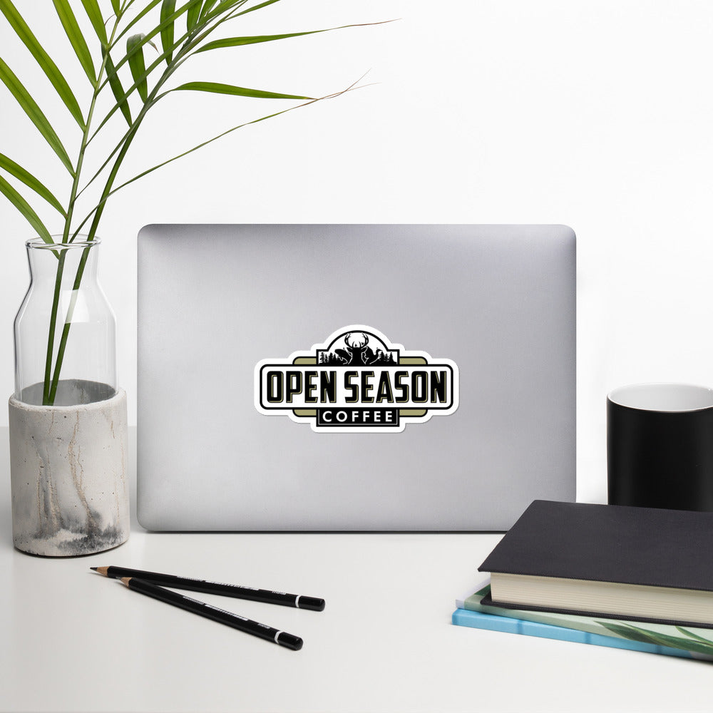 OpenSeason.Coffee Bubble-free stickers